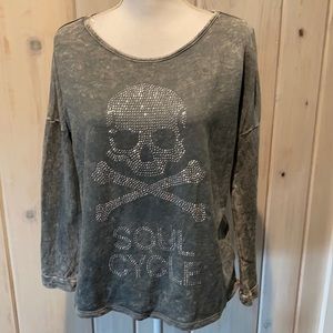 Soulcycle skull sweatshirt
